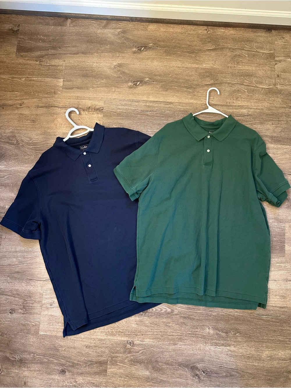 L.L.Bean Classic Men’s Polo Shirt - Green & Blue XXL Tall